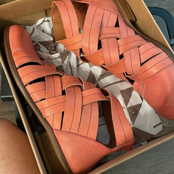 Anthropologie Woven Leather Ankle Boots – Size EU 40/ US 9.5